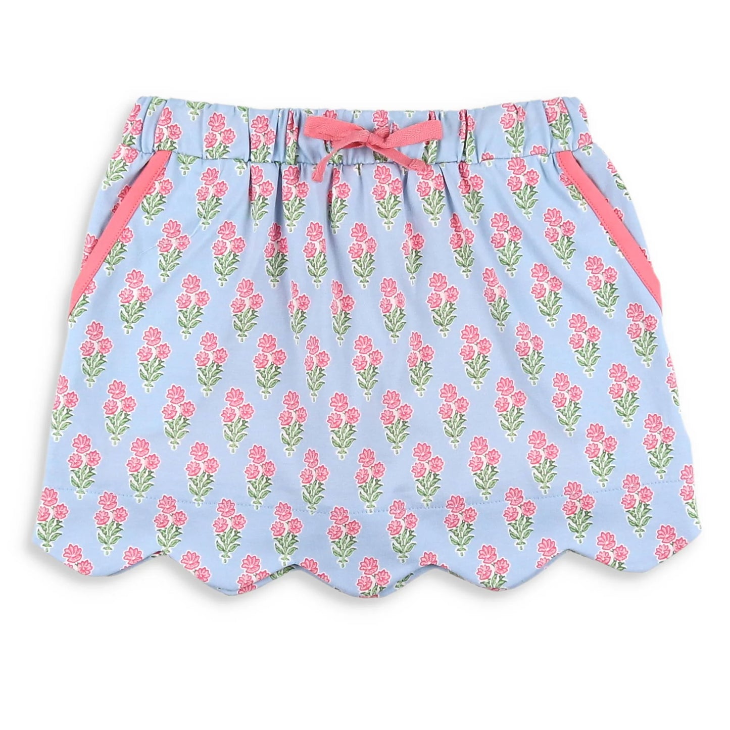 Shrimp & Grits Kids Coral Bouquet Skort