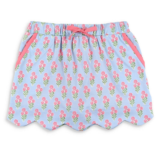 Shrimp & Grits Kids Coral Bouquet Skort