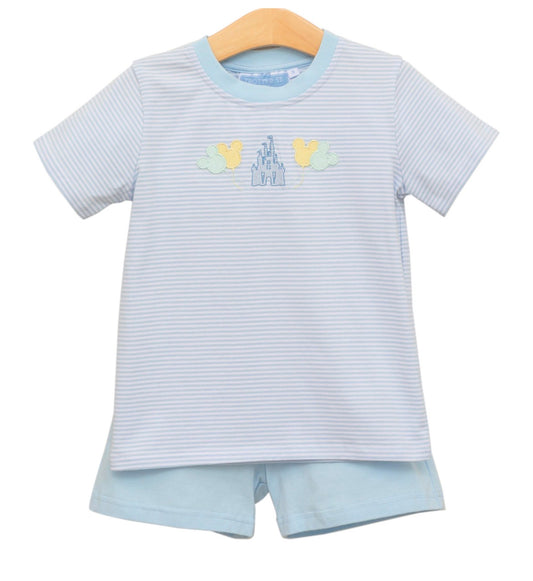 Trotter Street Kids Blue Magical Short Set