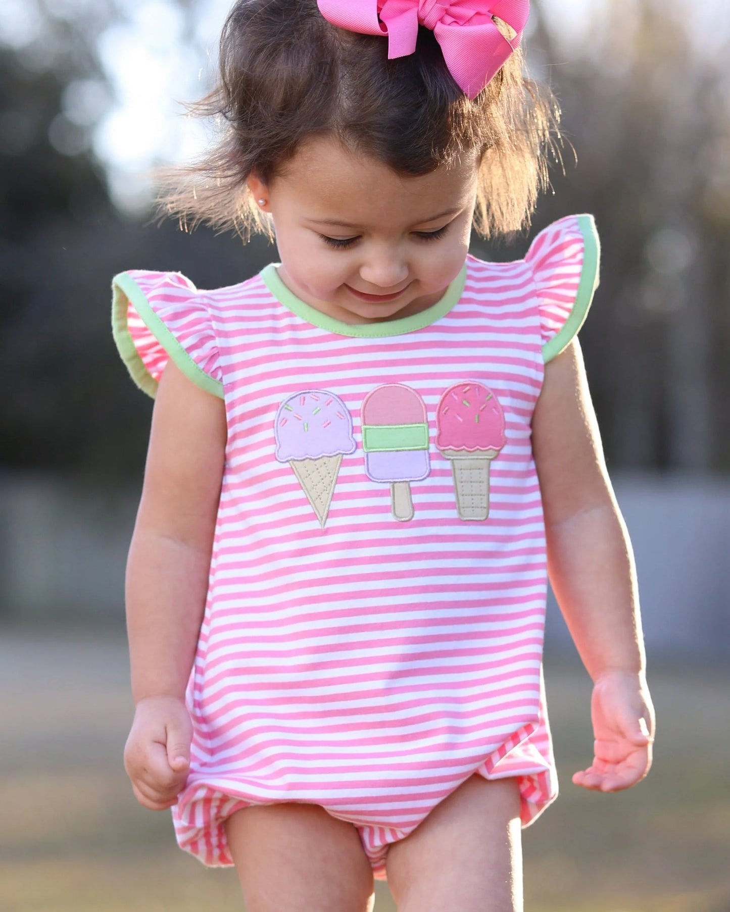 Jellybean Girls Applique Ice Cream Bubble