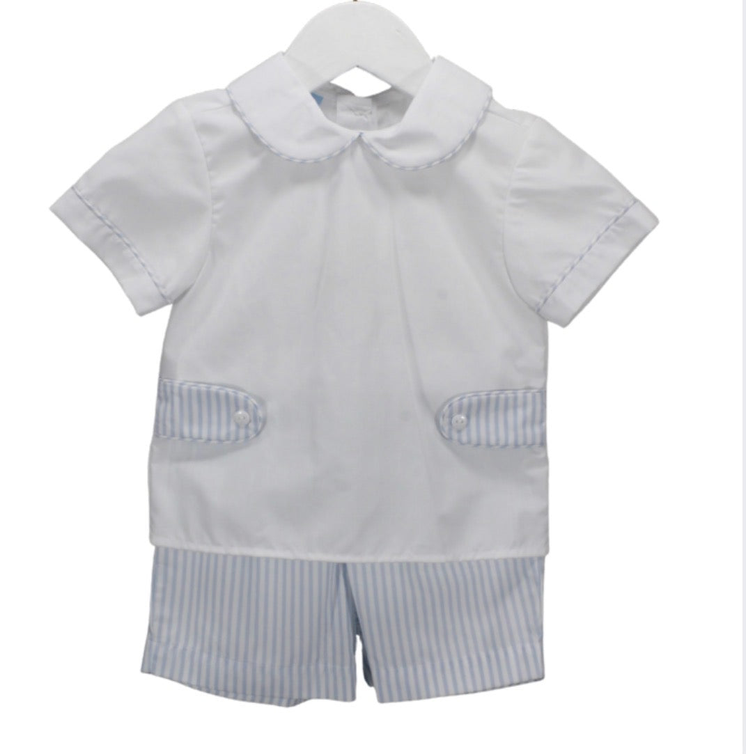 Charming Little One Soft Blue Lines Andrews Set