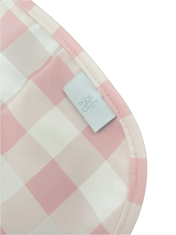 Hampton James Signature Catch All Bib-Pink Gingham