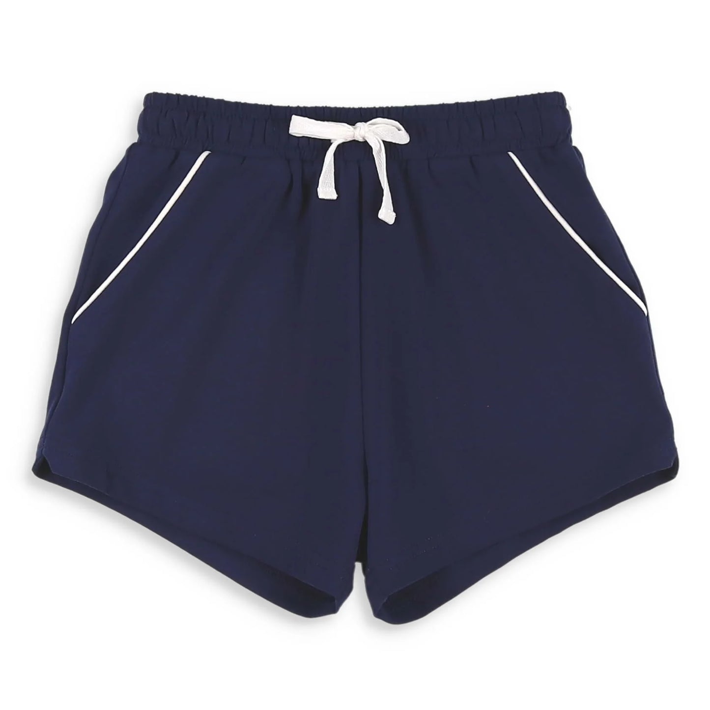 Shrimp & Grits Kids-Navy Knit Shrimp Shorts