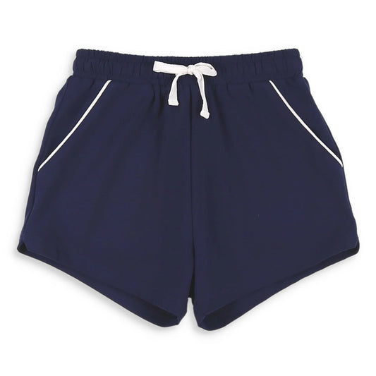 Shrimp & Grits Kids-Navy Knit Shrimp Shorts