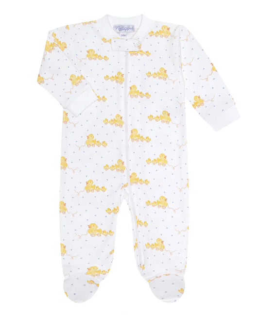 Nellapima Blue Ducks Zipper Footie