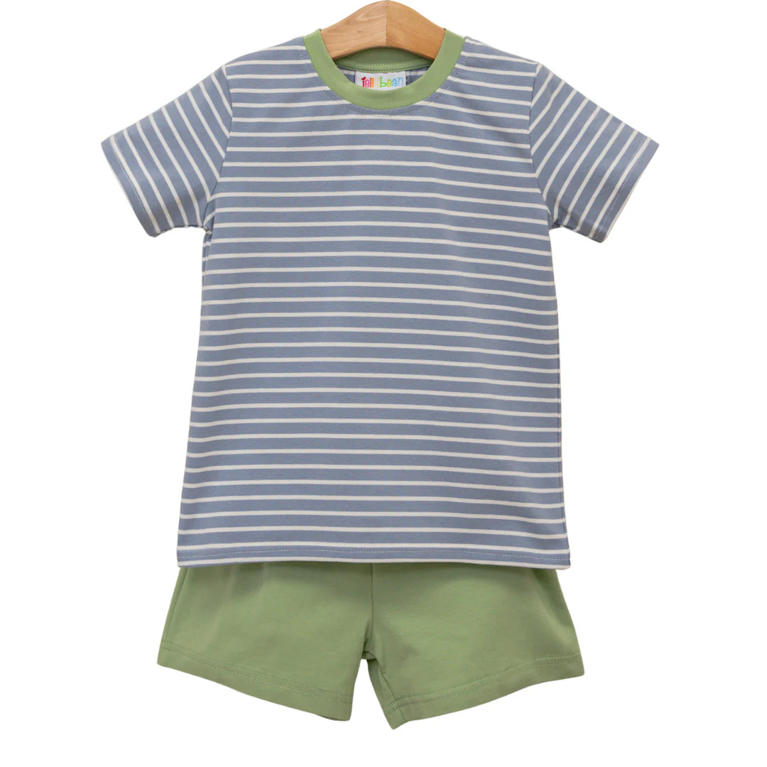 Jellybean Graham Short Set- Slate and Sage
