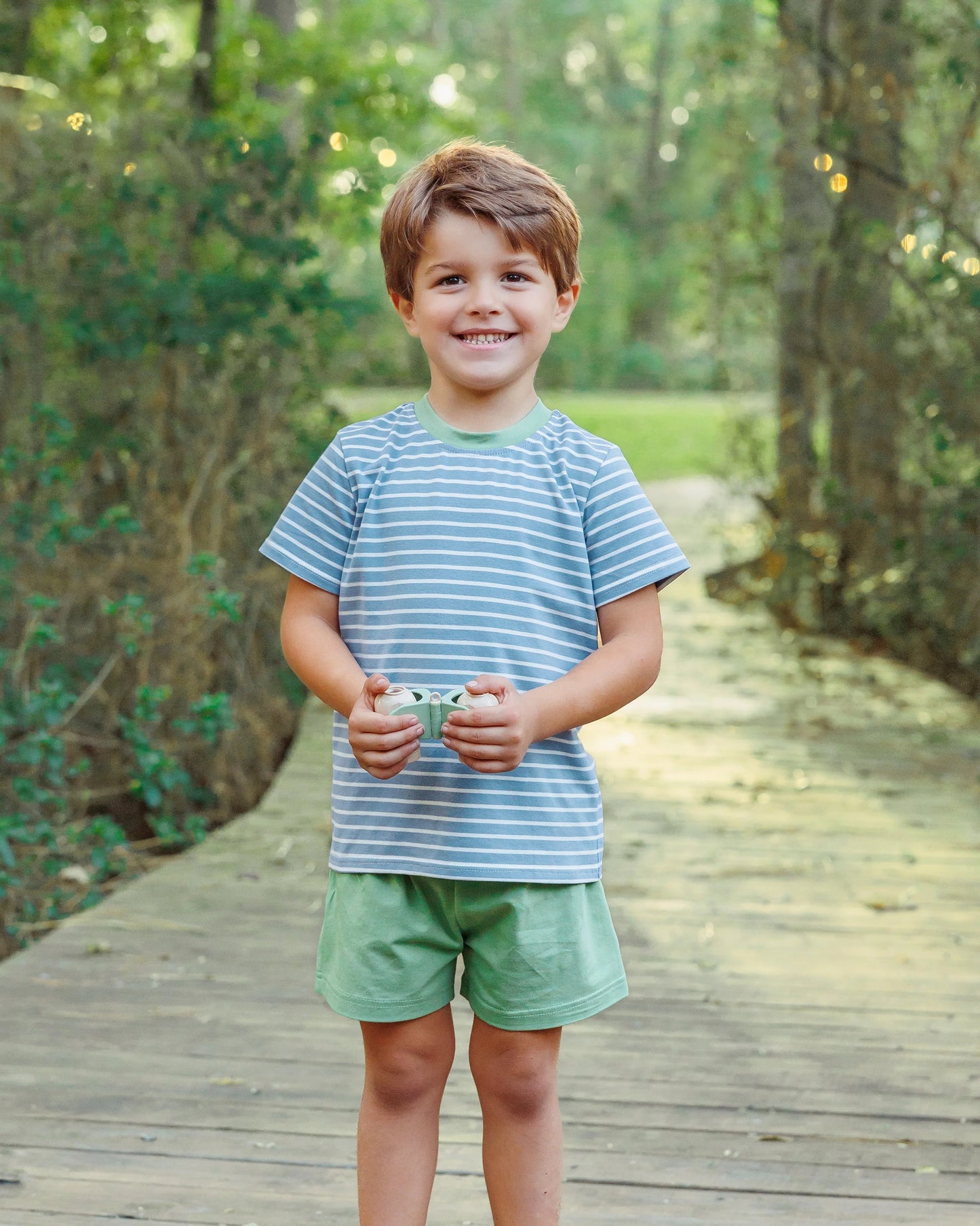 Jellybean Graham Short Set- Slate and Sage