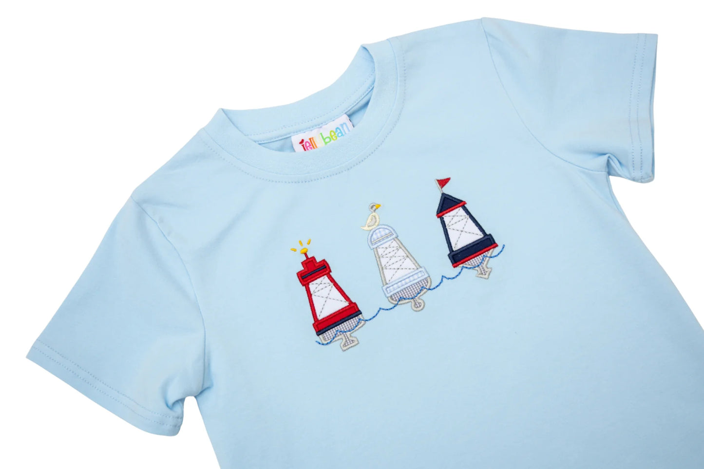 Jellybean Red, White, and Buoy Short Set