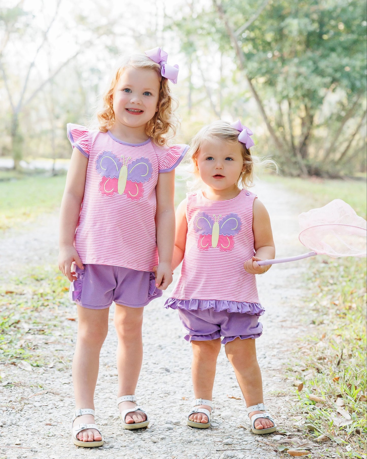 Jellybean Butterfly Kisses Ruffle Short Set