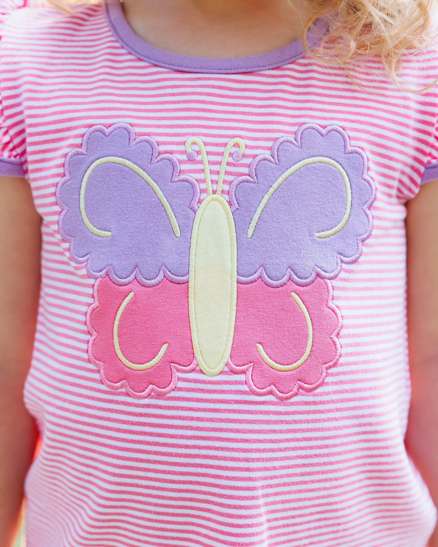 Jellybean Butterfly Kisses Ruffle Short Set