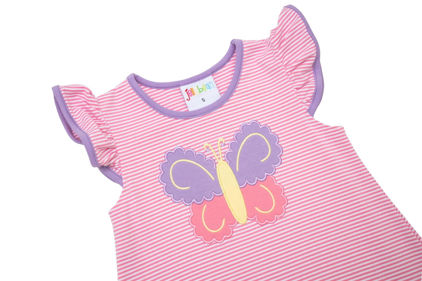 Jellybean Butterfly Kisses Ruffle Short Set
