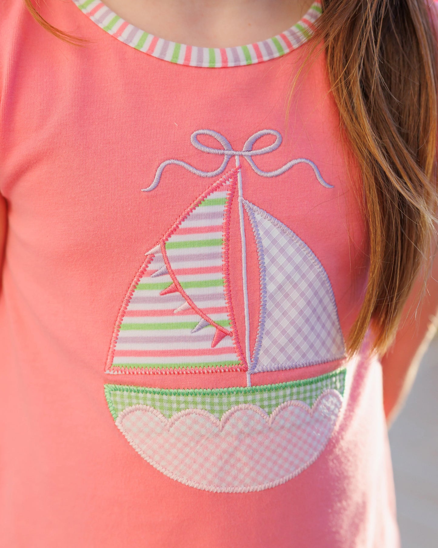 Jellybean Girls Sailin' Away Flutter Short Set