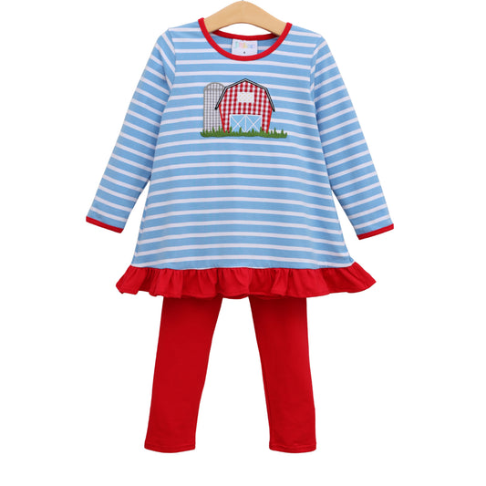 Jellybean by Smock Candy On the Farm Ruffle Pants Set