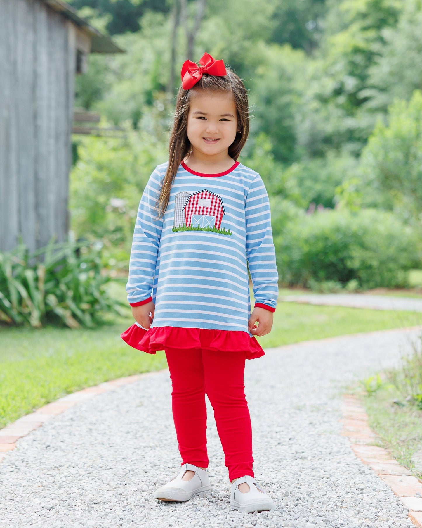 Jellybean by Smock Candy On the Farm Ruffle Pants Set