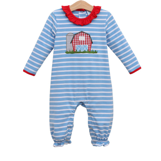 Jellybean by Smock Candy On the Farm Ruffle Romper