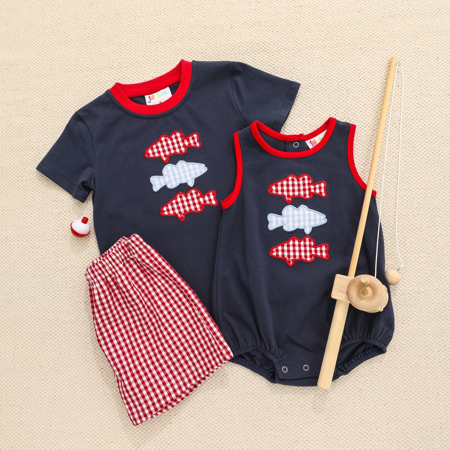 Jellybean by Smock Candy Patriotic Fish Trio Bubble