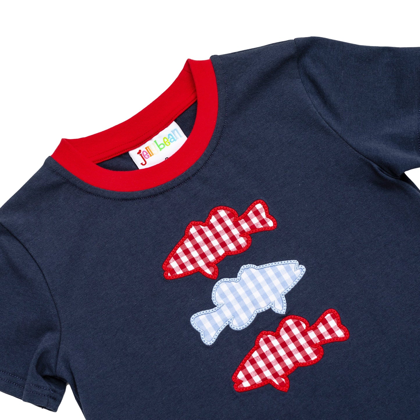 Jellybean by Smock Candy Patriotic Fish Trio Short Set