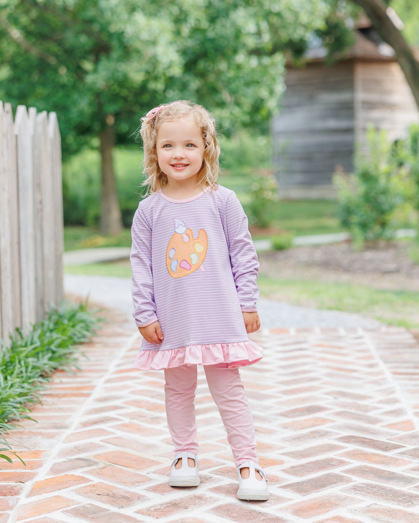 Jellybean by Smock Candy Pretty Painter Ruffle Pants Set