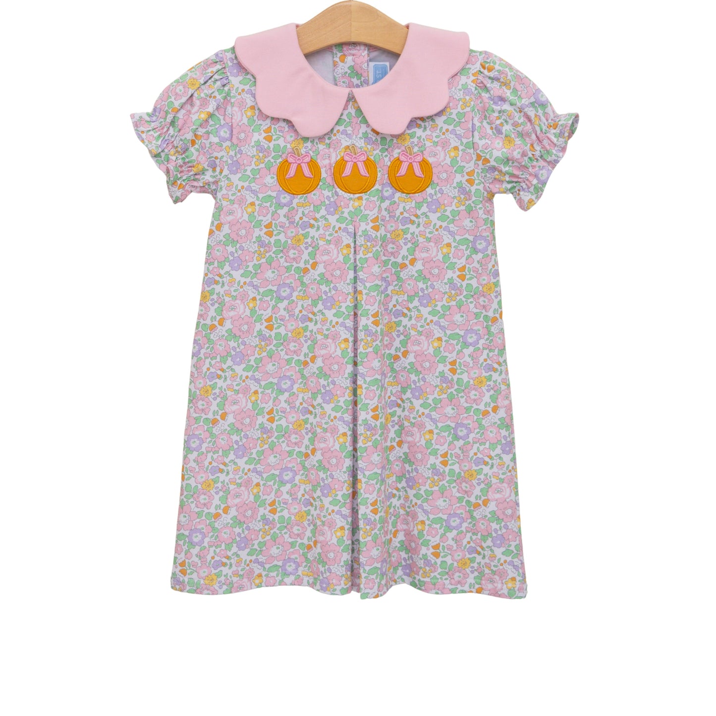 Trotter Street Kids Pumpkin Floral Dress