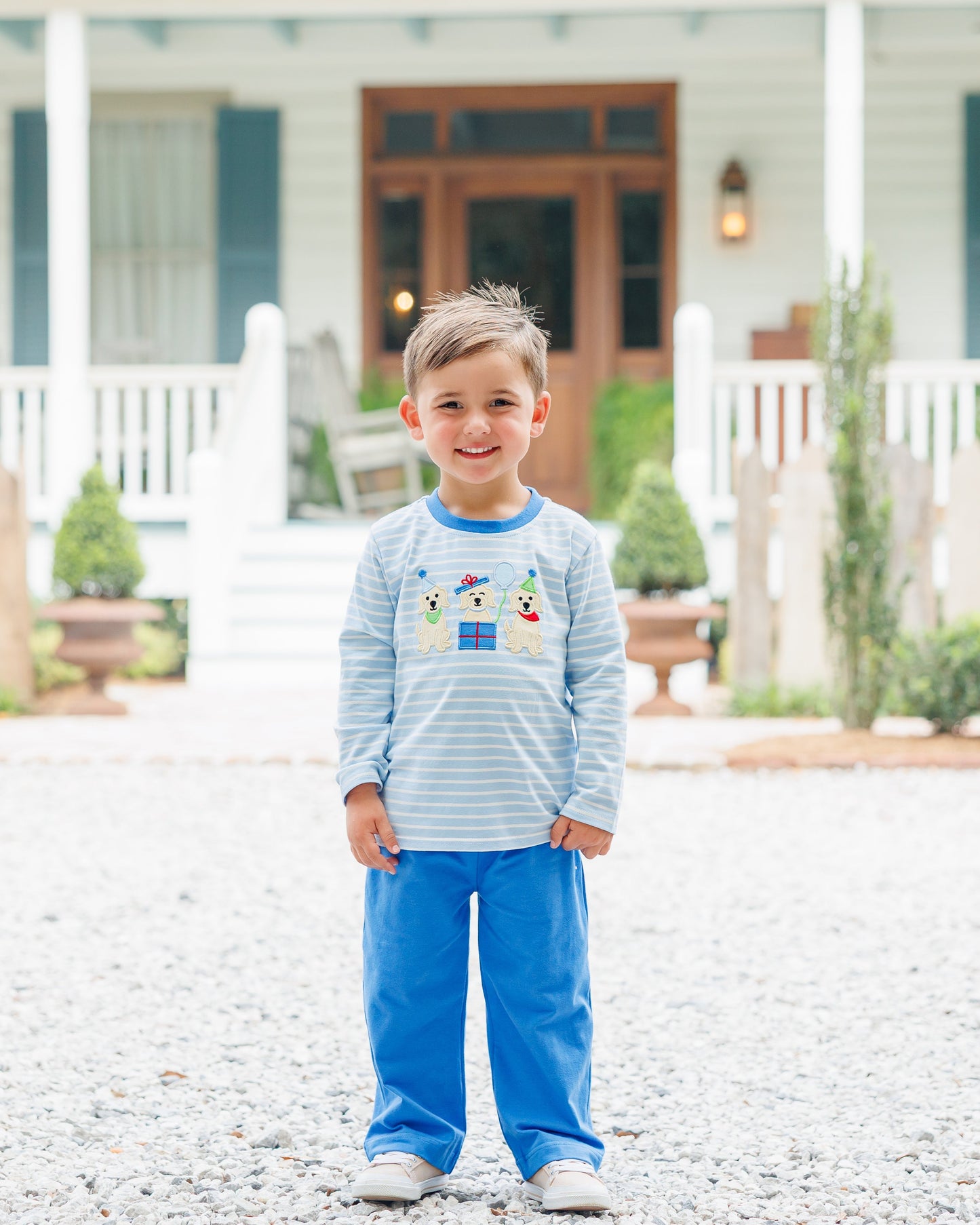 Jellybean by Smock Candy Puppy Party Pants Set