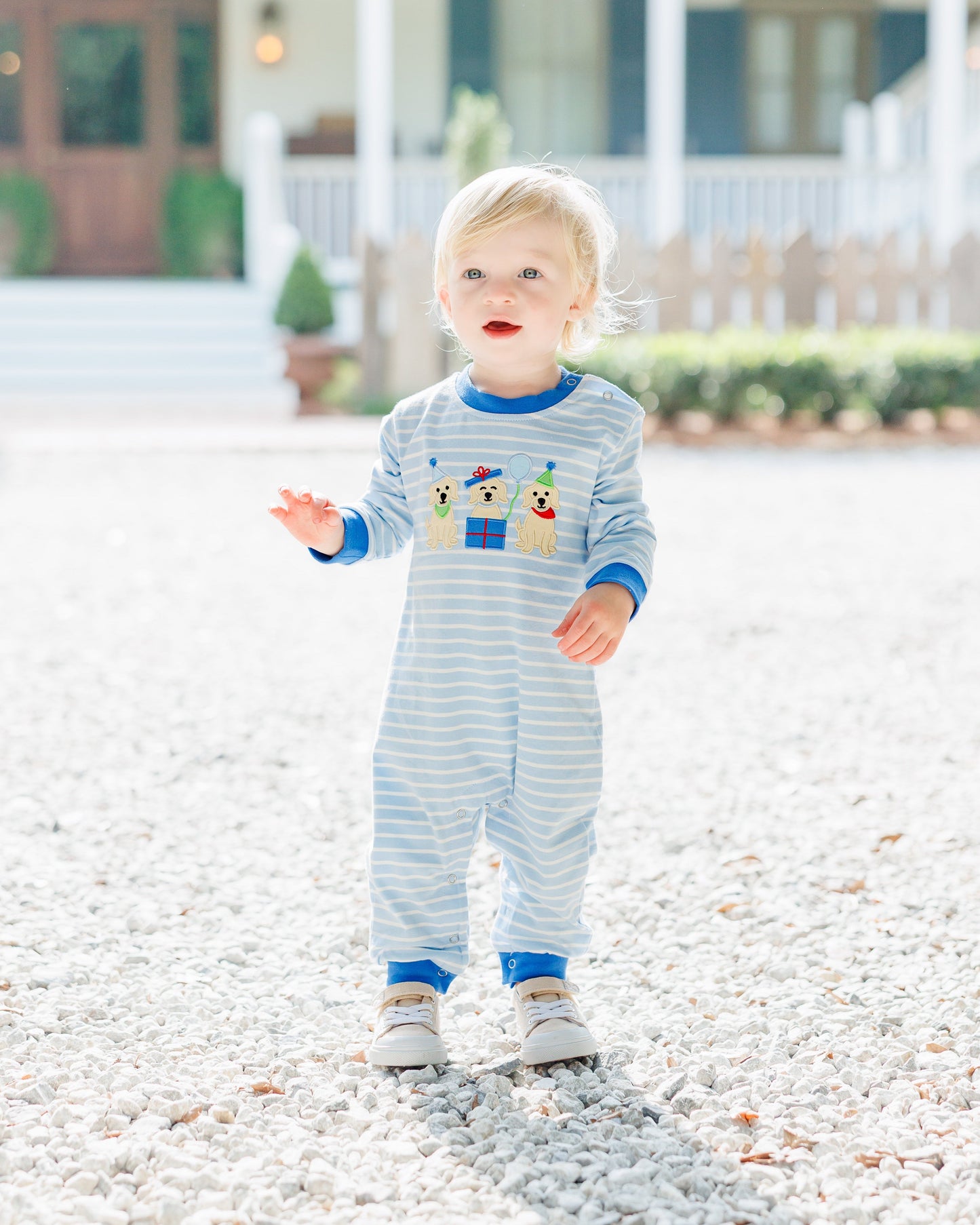 Jellybean by Smock Candy Puppy Party Romper