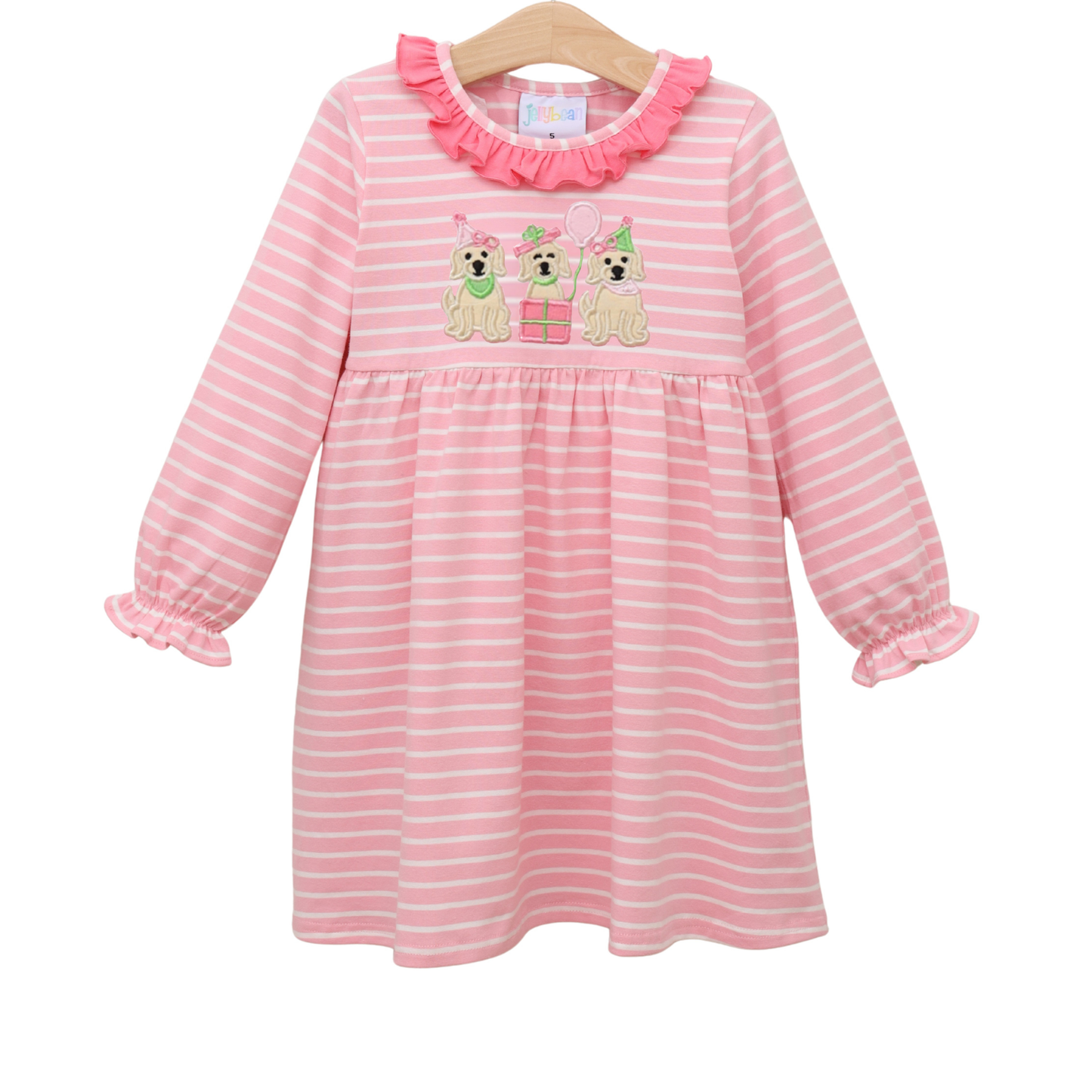 Jellybean by Smock Candy Puppy Party Ruffle Dress