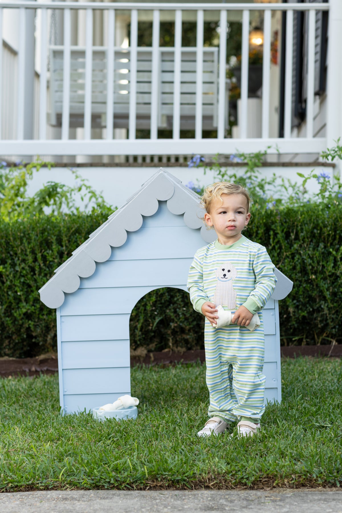 Trotter Street Kids Boys Puppy Romper