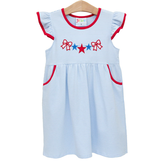 Jellybean by Smock Candy Stars, Stripes, & Bows Dress