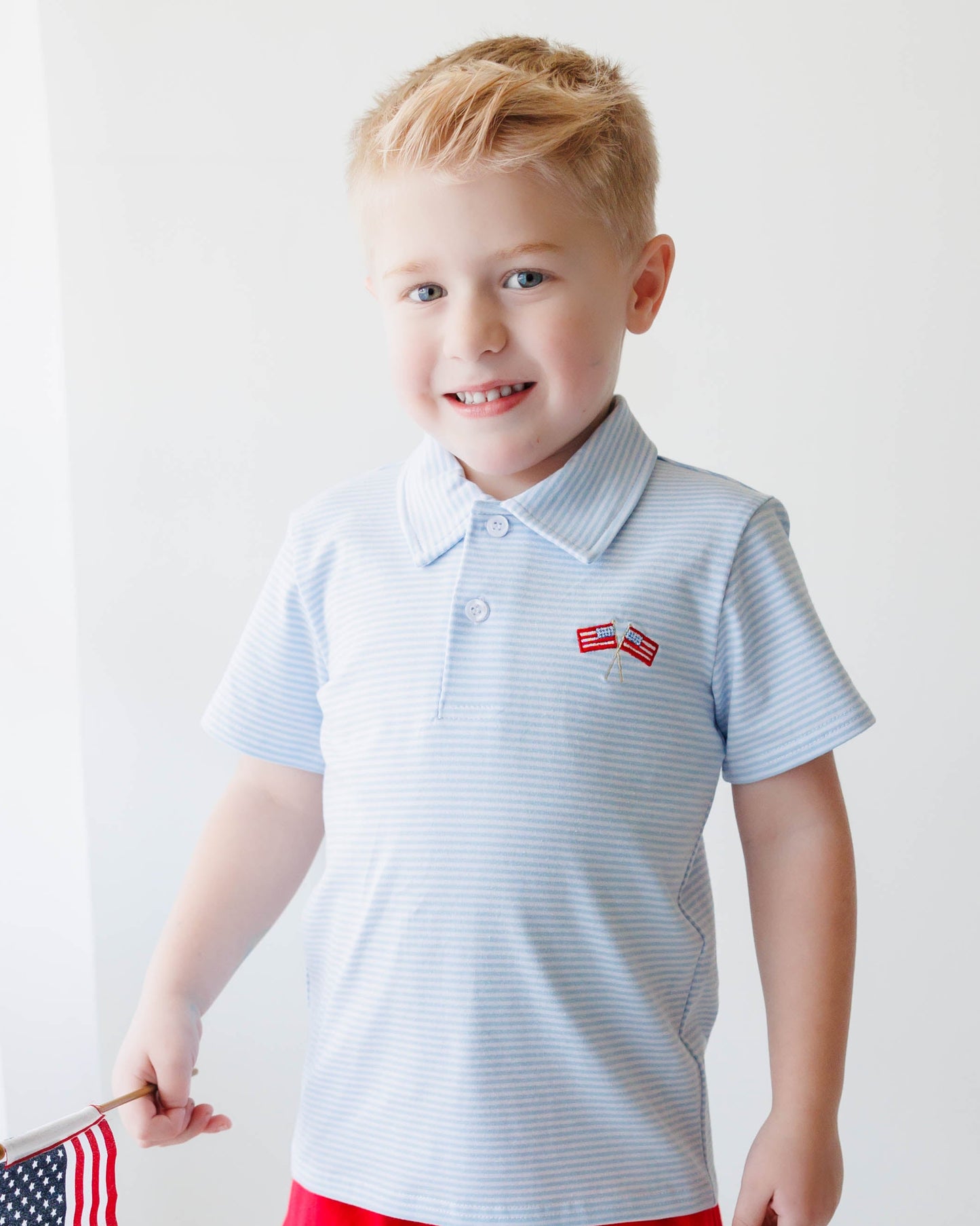 Jellybean by Smock Candy Stars and Stripes Polo