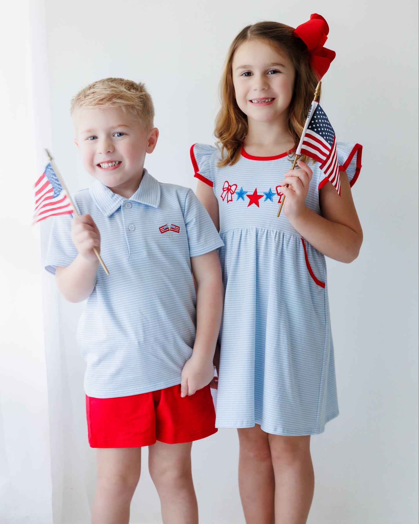 Jellybean by Smock Candy Stars and Stripes Polo