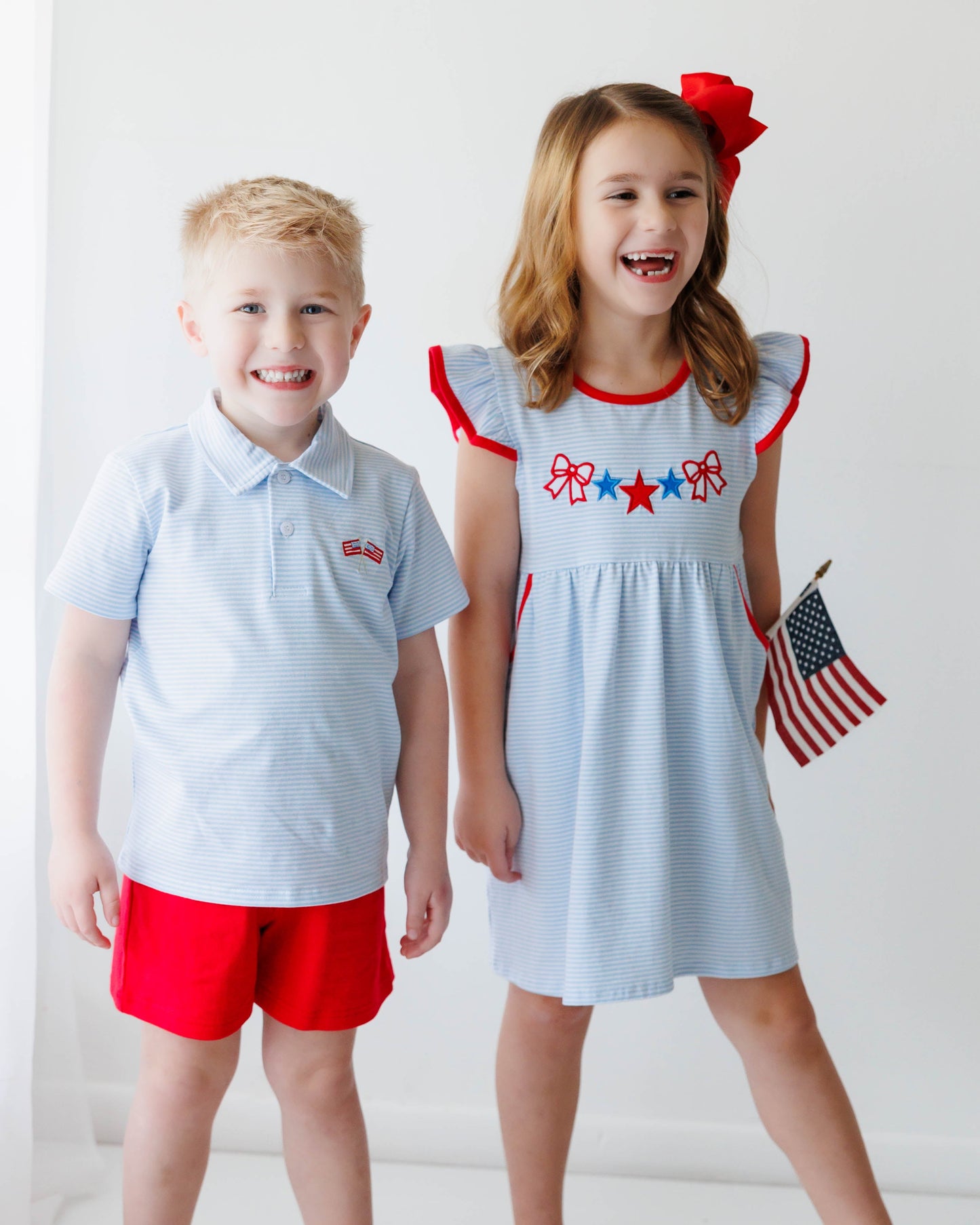 Jellybean by Smock Candy Stars and Stripes Polo