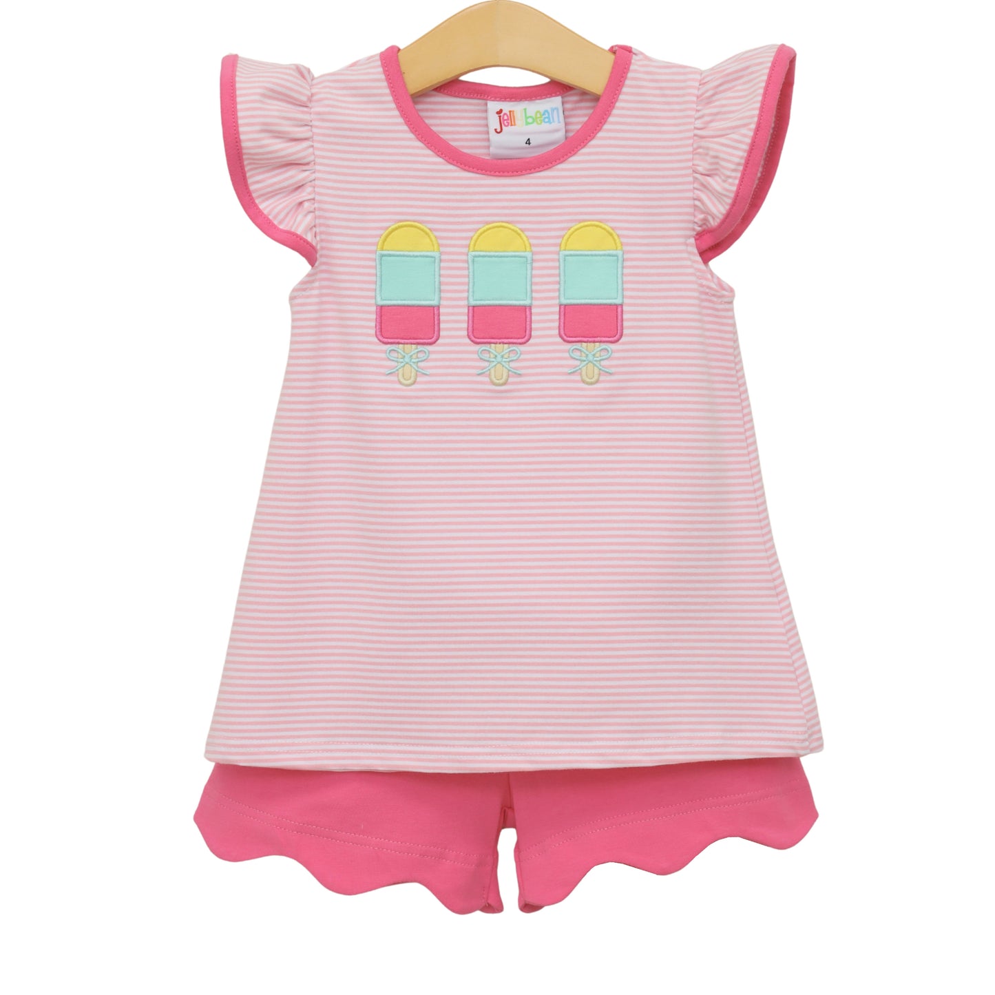 Jellybean Girls Sunshine Pops Scallop Short Set