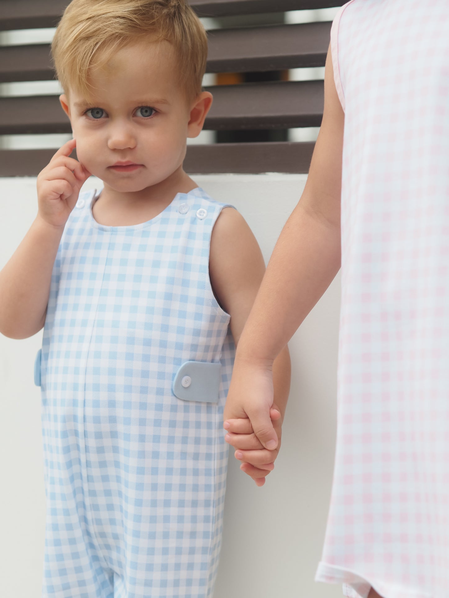 Cypress Row Classic Gingham Blue Boy Jon Jon