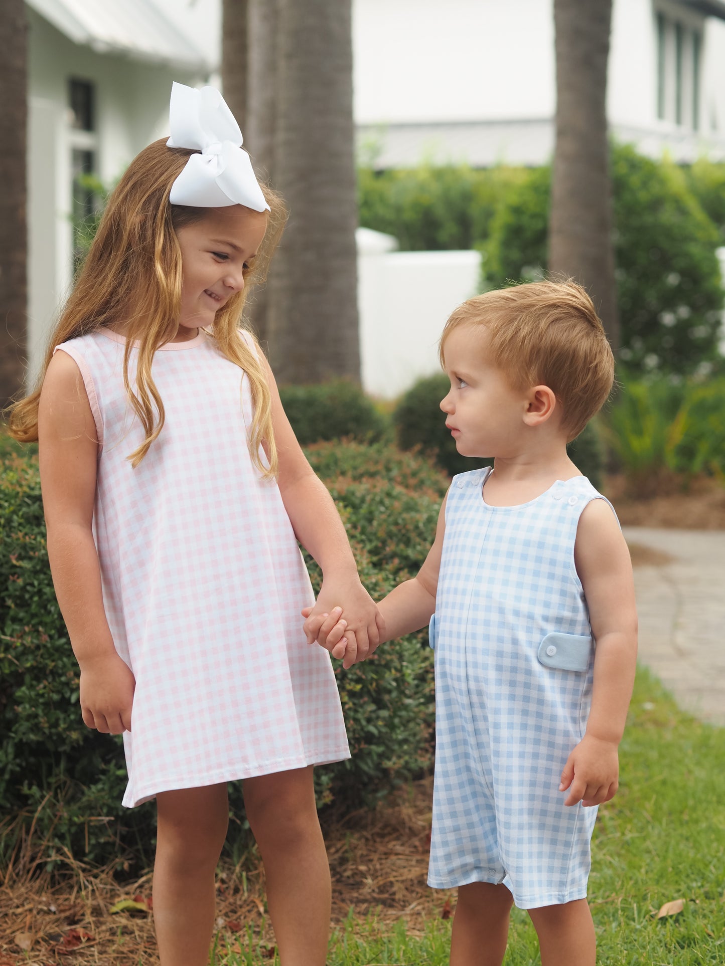 Cypress Row Classic Gingham Blue Boy Jon Jon