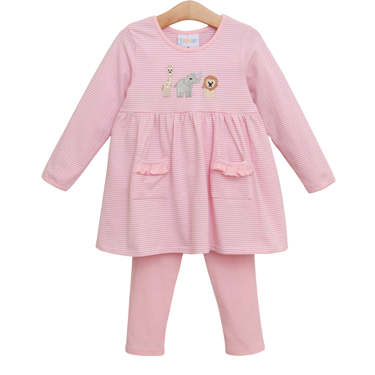 Jellybean by Smock Candy Zoo Crew Ruffle Pants Set