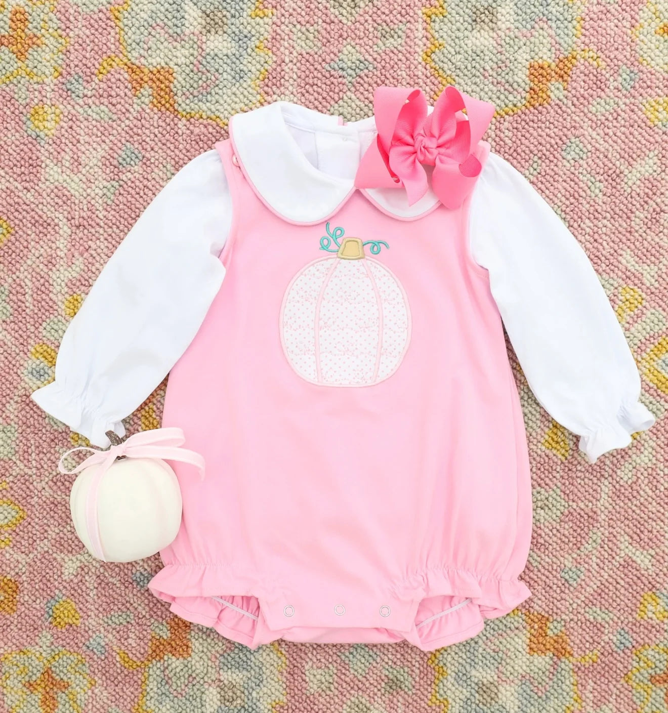 Jellybean Pretty in Pink Girls Pumpkin Bubble
