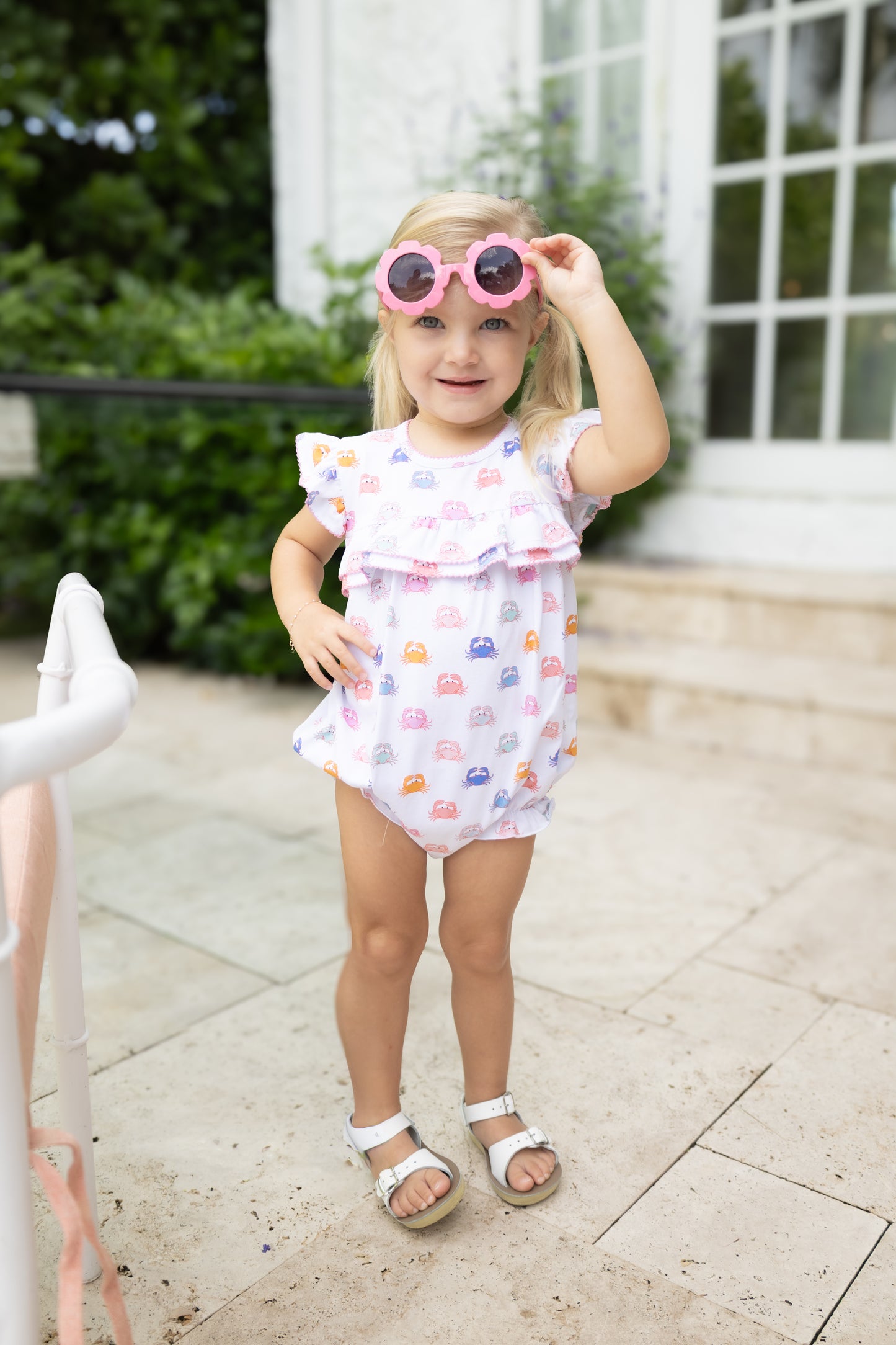 Cypress Row Pastel Pinchers Rosalie Ruffle Romper